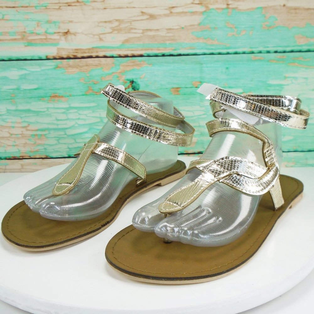 SALE/// Gold Gladiator Sandals